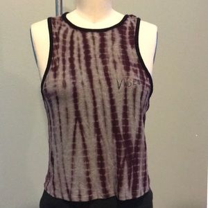 Eggplant tie dye tank
